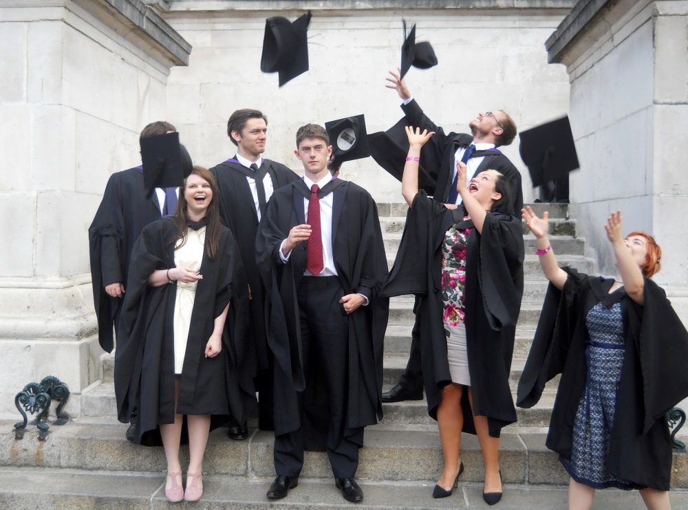 UCL 2013 graduation hat throw